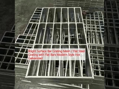 แสงสว่างบนพื้นผิว Bar Grating Mesh / Flat Steel Grating กับ Flat Bars สไตล์โมเดิร์น Hot Galvanized
