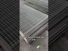 30 มม Pitch สแตนเลส Flat Steel Grating กับผิวแอลูมิเนียมกระปุกกระปุก