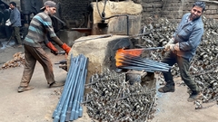 วิธีการผลิตแกนรถบรรทุกจากเศษหุ้นหุ้นกลม