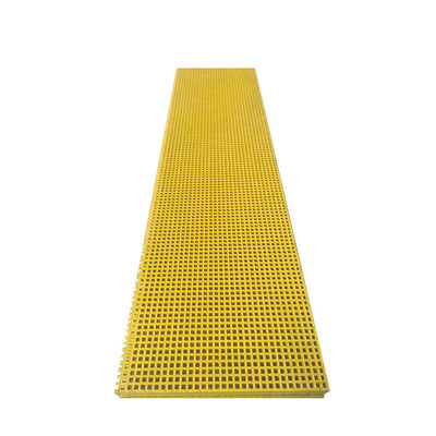 Yellow Anti Corrosion Reinforced Plastic Fibergrate Grating