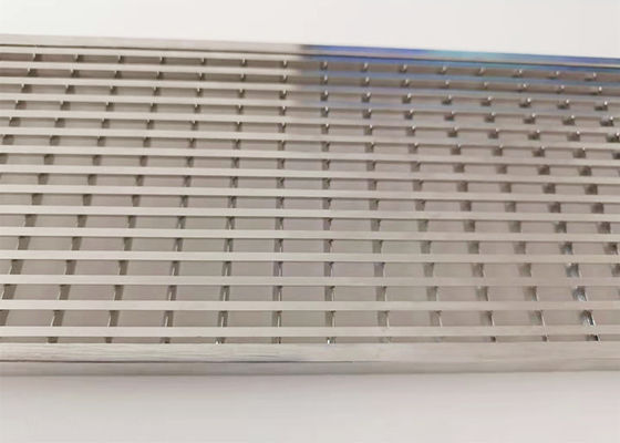 5mm thickness Linear Compact Bar Shower Grating SS 316 Stainless Steel bar grating