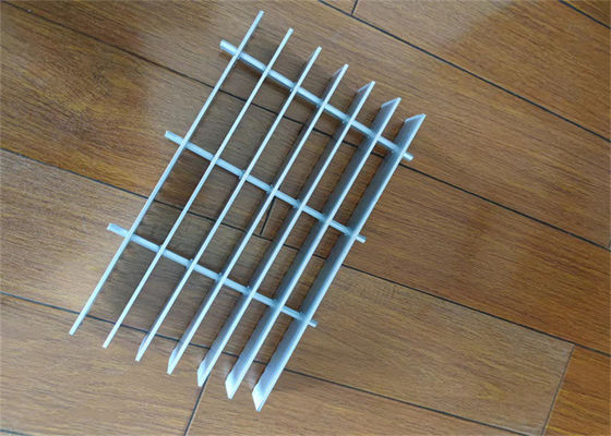 วัสดุก่อสร้าง 6063 T6 อลูมิเนียมบาร์ตะแกรงหลังคาทางเดินเพื่อความปลอดภัย